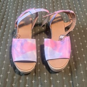 Tie dye espadrilles